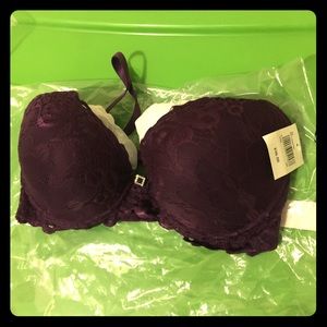 Plum Lace Bra